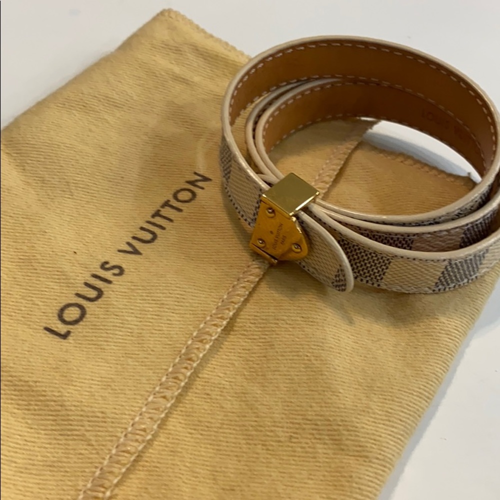 LOUIS VUITTON TRIPLE WRAP BRACELET - DAMIER AZURE